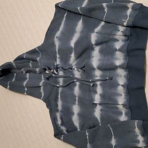 Free People Blue Tie-Dye Hoodie